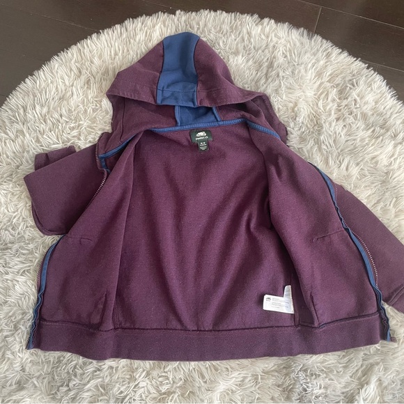 ROOTS Boys Active Scuba Zip Hoodie, Maroon Speckle, Size M - Picture 9 of 10